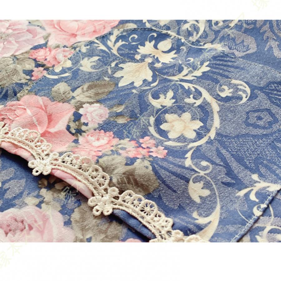 花柄 サロンエプロン 防水 フリル レース かわいい 小花柄 花柄 サロンエプロン 防水 フリル レース かわいい 小花柄
