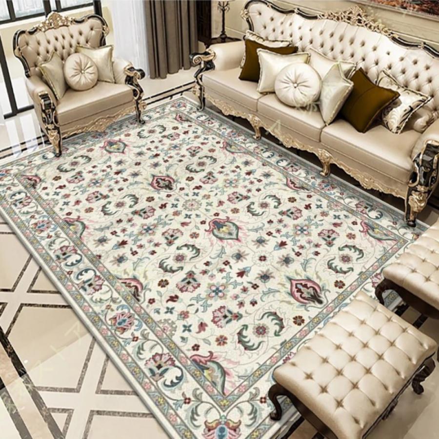 ペルシャ風 ラグ ダイニングラグ ダイニング ラグマット マット