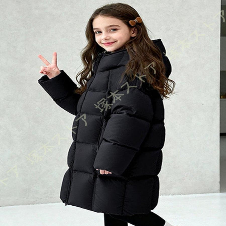 キッズ ダウンコート 女の子 アウター 子供コート 秋冬 暖かい