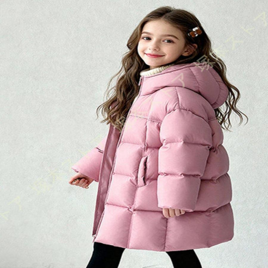 キッズ ダウンコート 女の子 アウター 子供コート 秋冬 暖かい