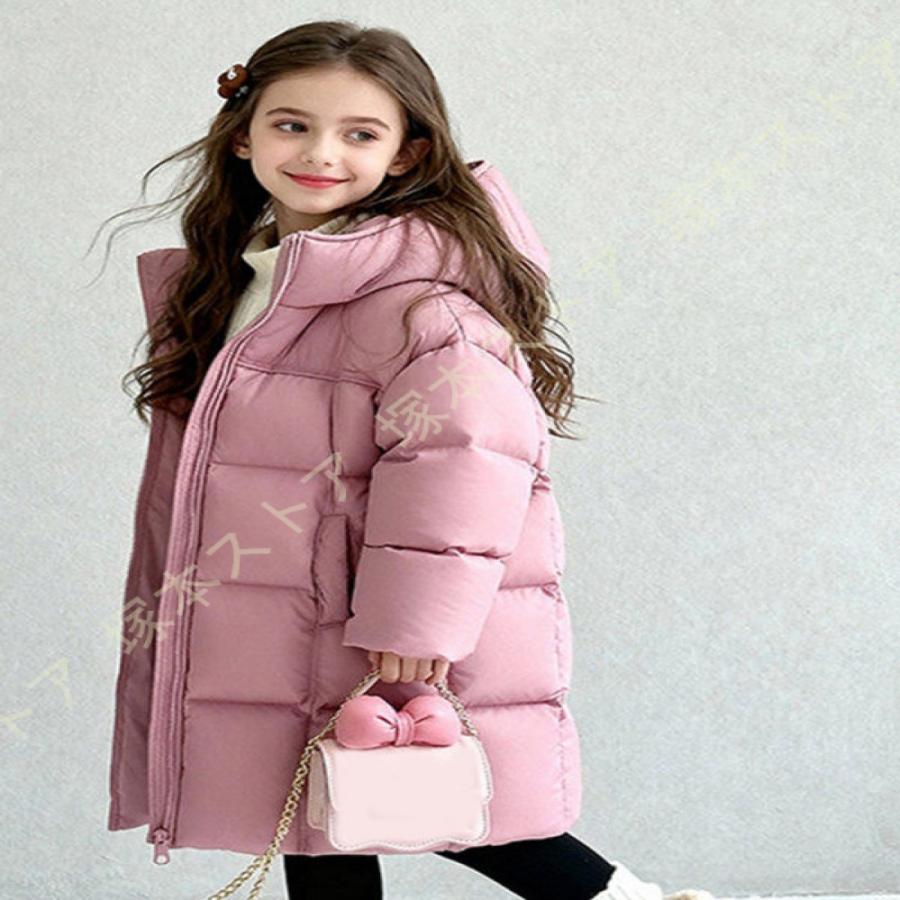 キッズ ダウンコート 女の子 アウター 子供コート 秋冬 暖かい 
