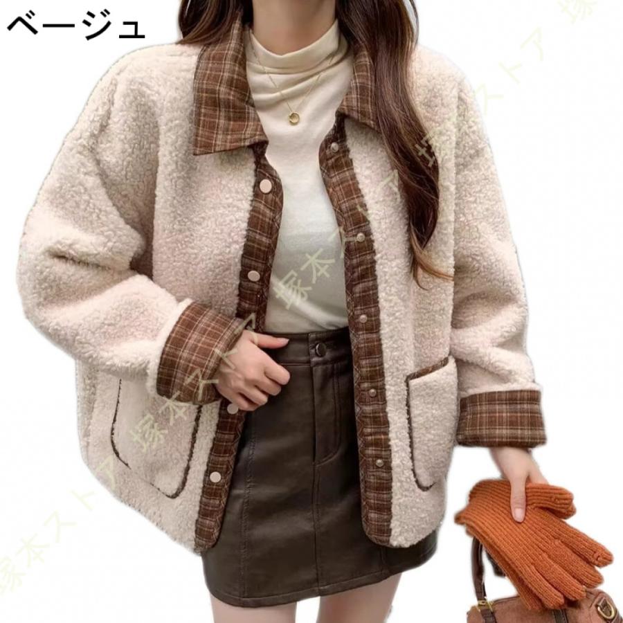 ボアブルゾン ボアジャケット フード付き ボアコート ボア ブルゾン ジャケット コート アウター マウンテンパーカー フリースジャケット スタンドブルゾン |  | 03