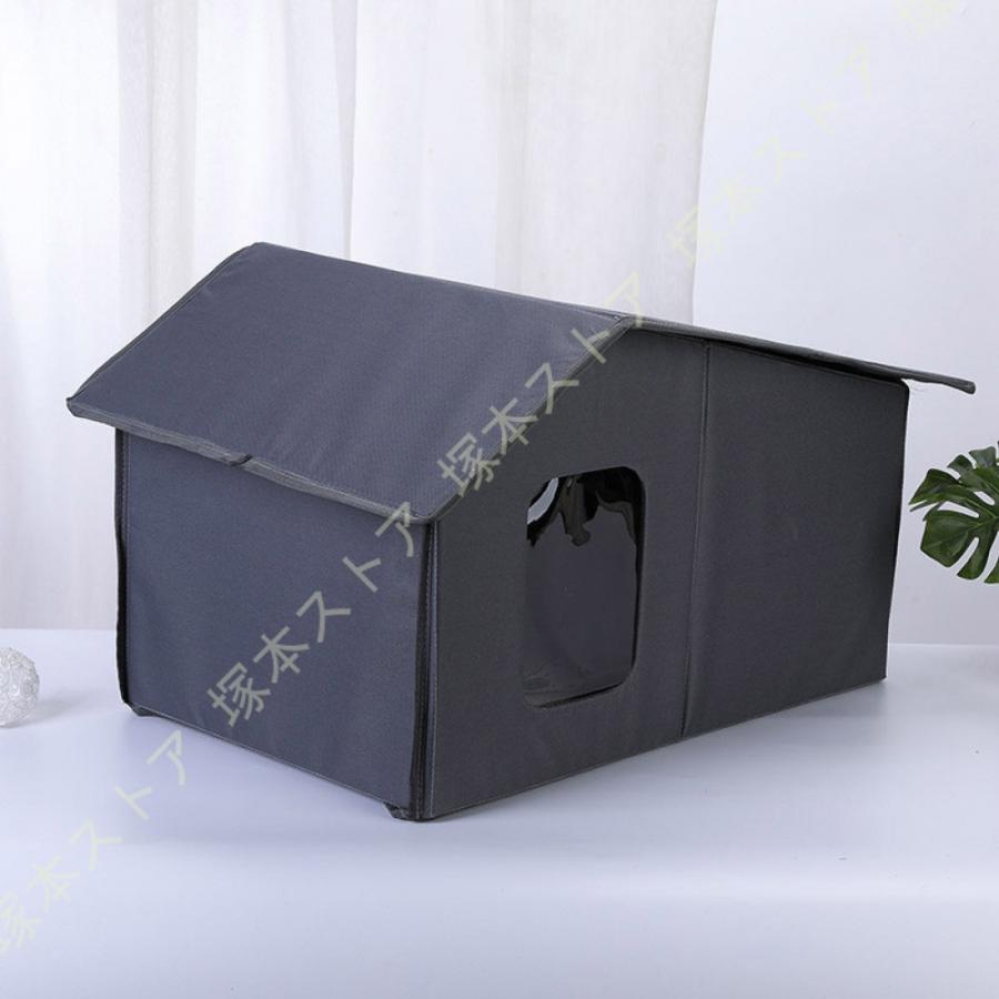 猫小屋冬の保温猫テント猫小屋猫の家閉鎖式ペットベッド四季共通の犬小屋別荘用品0 猫ハウス 猫小屋 屋外 防水 犬小屋 猫ベッド 通气性 ペットテント