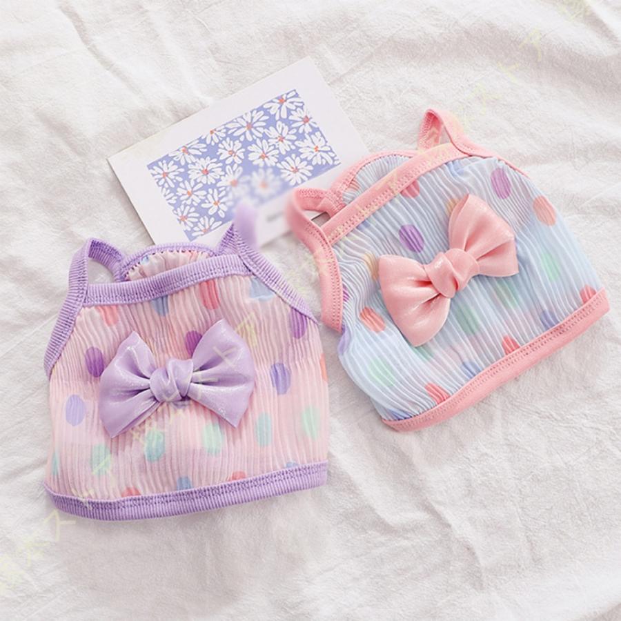 犬の服 春夏 かわいい ペット服 袖なし キャミソール おしゃれ 通気 速乾 犬 猫 ドッグウェア 夏服 お出かけ 散歩 抜け毛対策 着せやすい 夏対策 女の子 |  | 15