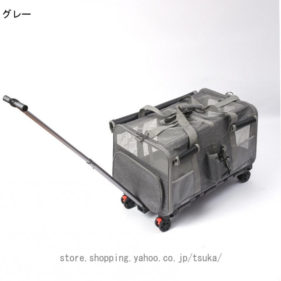 ペット キャリーバッグ キャスター付き 通気性 ペットカート 2way 猫