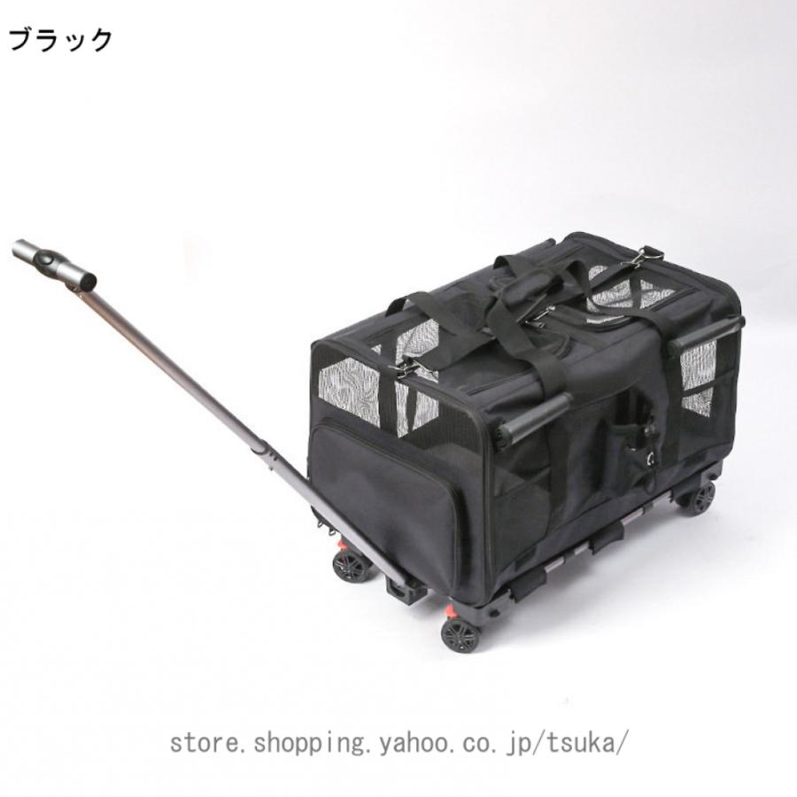 ペット キャリーバッグ キャスター付き 通気性 ペットカート 2way 猫