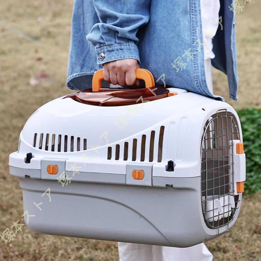 犬猫兼用キャリー ペットケンネル ペットゲージ ケージ ハードキャリー 取っ手付き 室内用ハウス 小型犬 猫 ペット 移動 外出 旅行 防災 グッズ ハウス |  | 21
