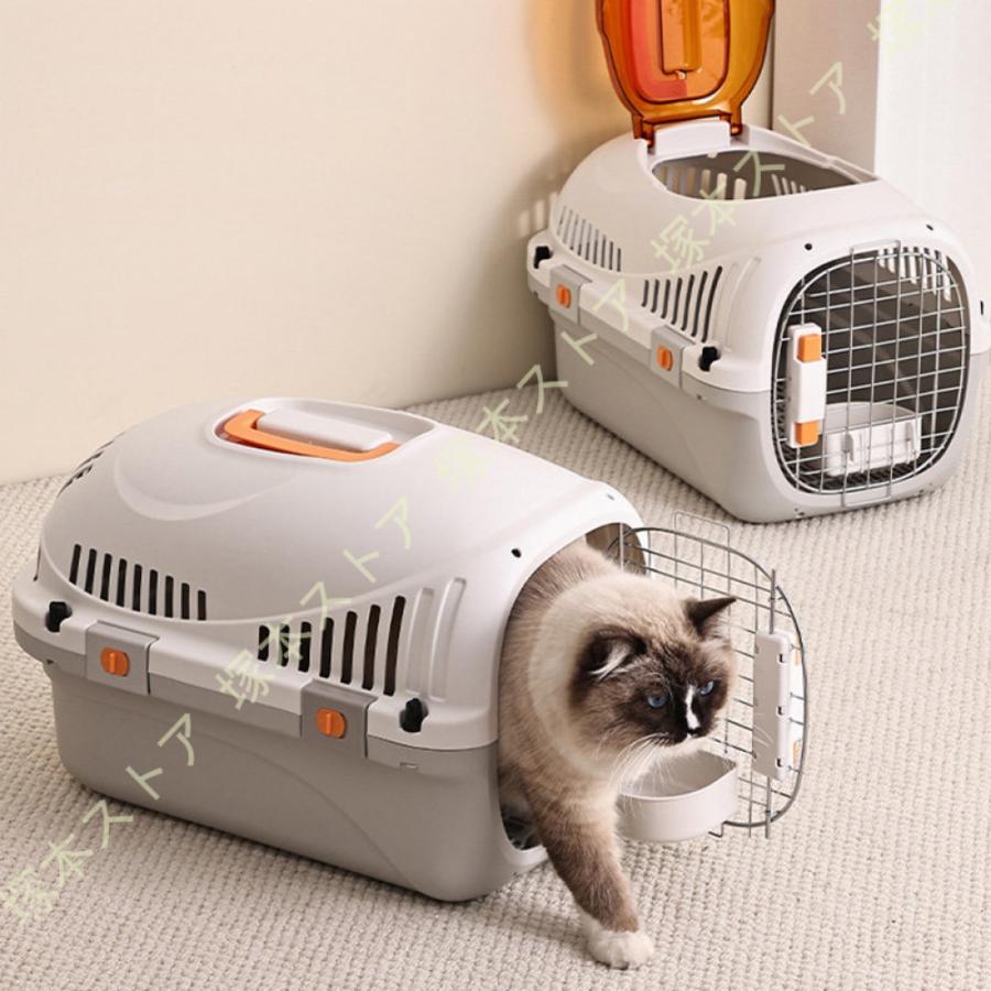 犬猫兼用キャリー ペットケンネル ペットゲージ ケージ ハードキャリー 取っ手付き 室内用ハウス 小型犬 猫 ペット 移動 外出 旅行 防災 グッズ ハウス |  | 10