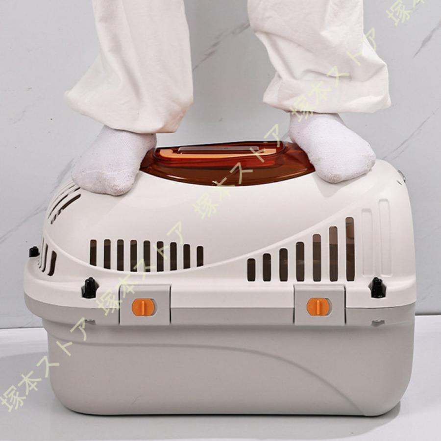 犬猫兼用キャリー ペットケンネル ペットゲージ ケージ ハードキャリー 取っ手付き 室内用ハウス 小型犬 猫 ペット 移動 外出 旅行 防災 グッズ ハウス |  | 13