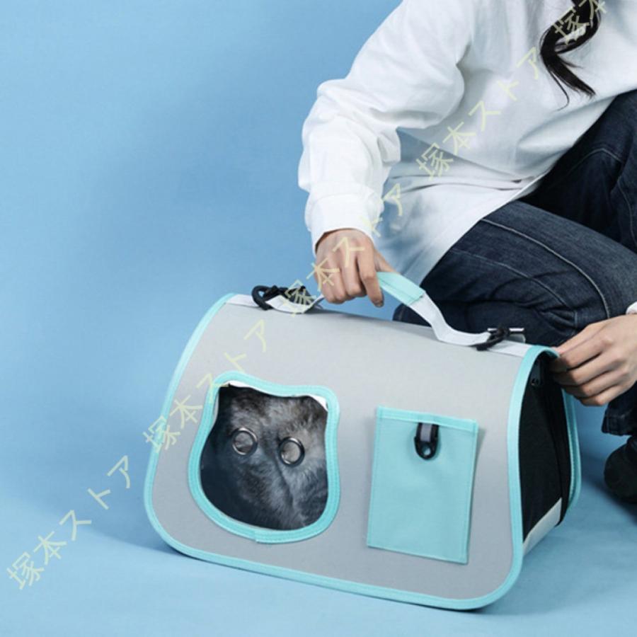 軽量ペットバッグ 犬 猫 ウサギ ペットキャリー キャリーバッグ 通気性