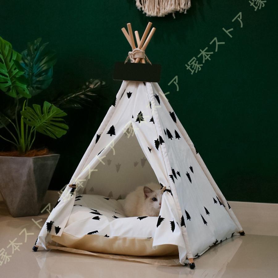 ペットテント 猫 テント 犬のテント 犬猫用 夏 屋内 屋外 ペットハウス 組み立て式 夏冬 2way オールシーズン 子猫 ベッド 猫 犬 ベッド ペットベッド ドームの画像