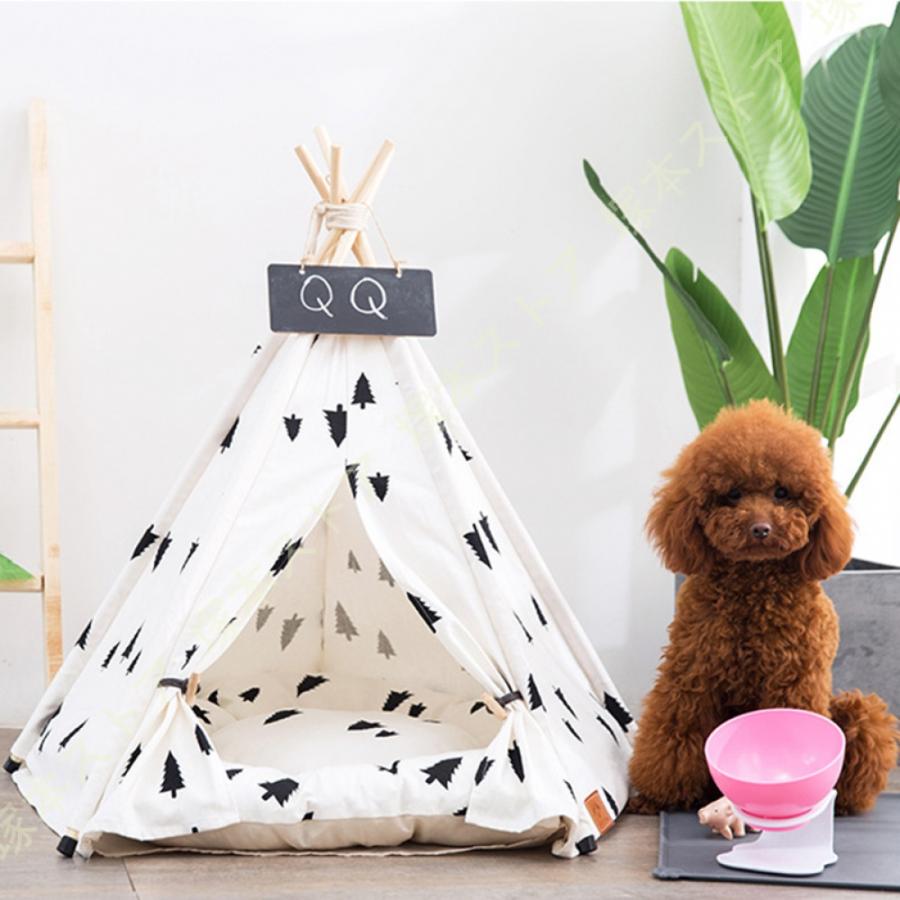 ペットテント 猫 テント 犬のテント 犬猫用 夏 屋内 屋外 ペットハウス 組み立て式 夏冬 2way オールシーズン 子猫 ベッド 猫 犬 ベッド ペットベッド ドームの画像