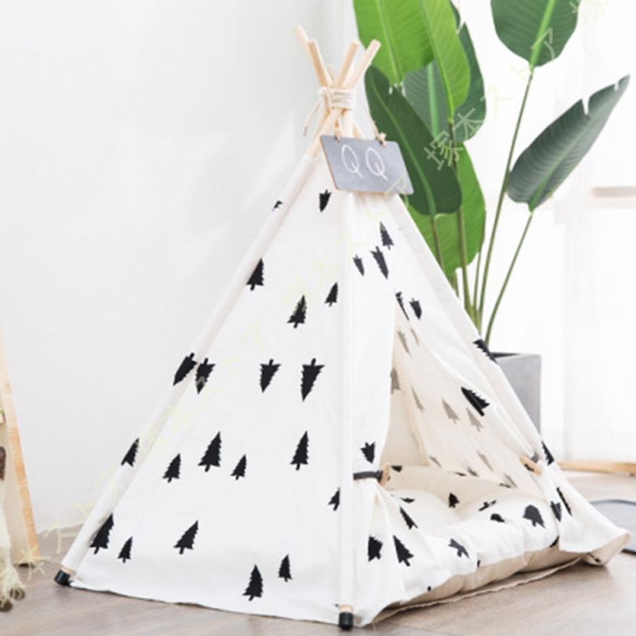 ペットテント 猫 テント 犬のテント 犬猫用 夏 屋内 屋外 ペットハウス 組み立て式 夏冬 2way オールシーズン 子猫 ベッド 猫 犬 ベッド ペットベッド ドームの画像