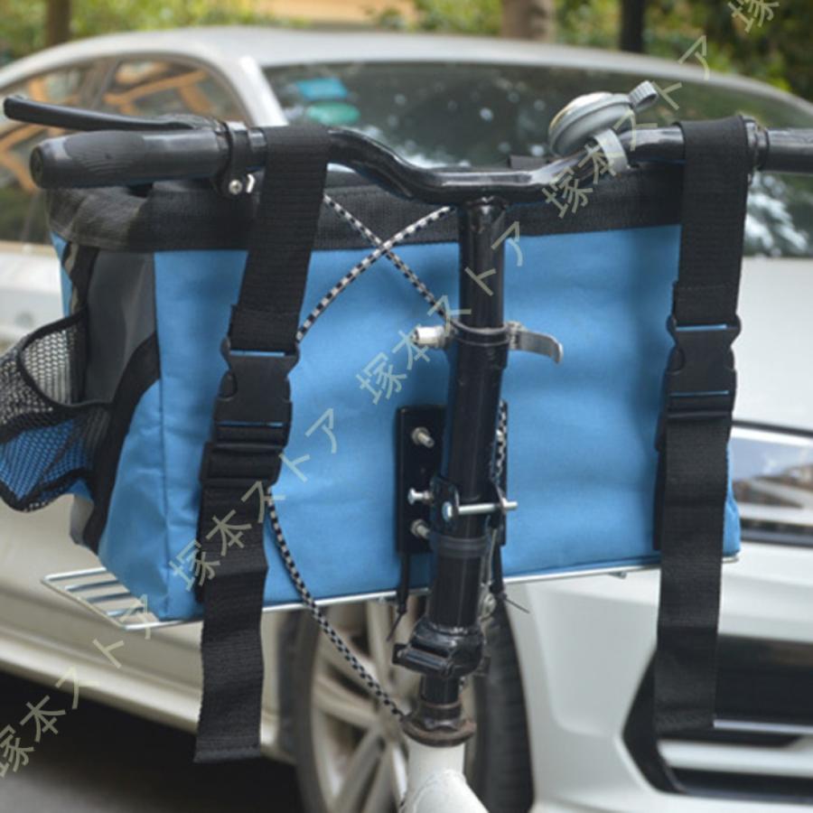 折り畳み自転車 かご ペットキャリー 猫バッグ 犬バッグ お出かけ 携帯 ショルダーバッグ テディ 小型犬用 通気性いい 自転車前カゴ バスケット 脱着式 防水_14