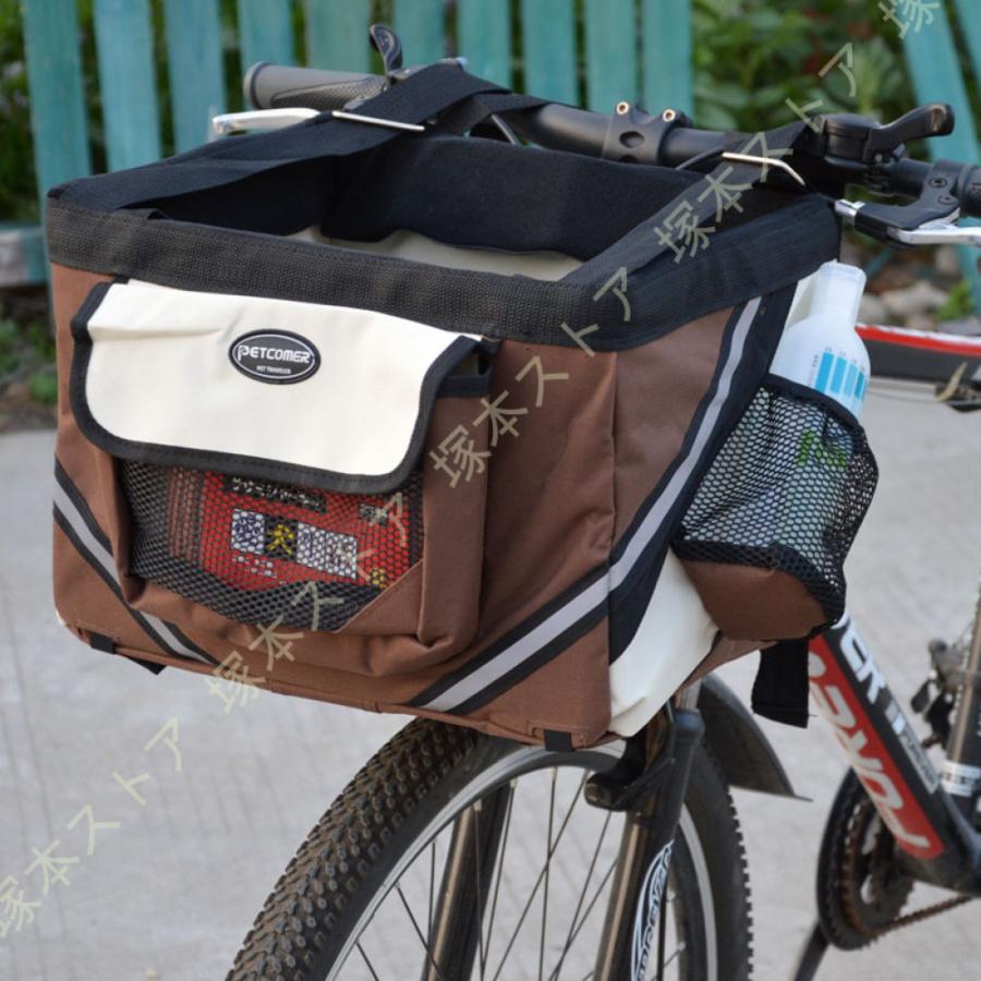 折り畳み自転車 かご ペットキャリー 猫バッグ 犬バッグ お出かけ 携帯 ショルダーバッグ テディ 小型犬用 通気性いい 自転車前カゴ バスケット 脱着式 防水_5