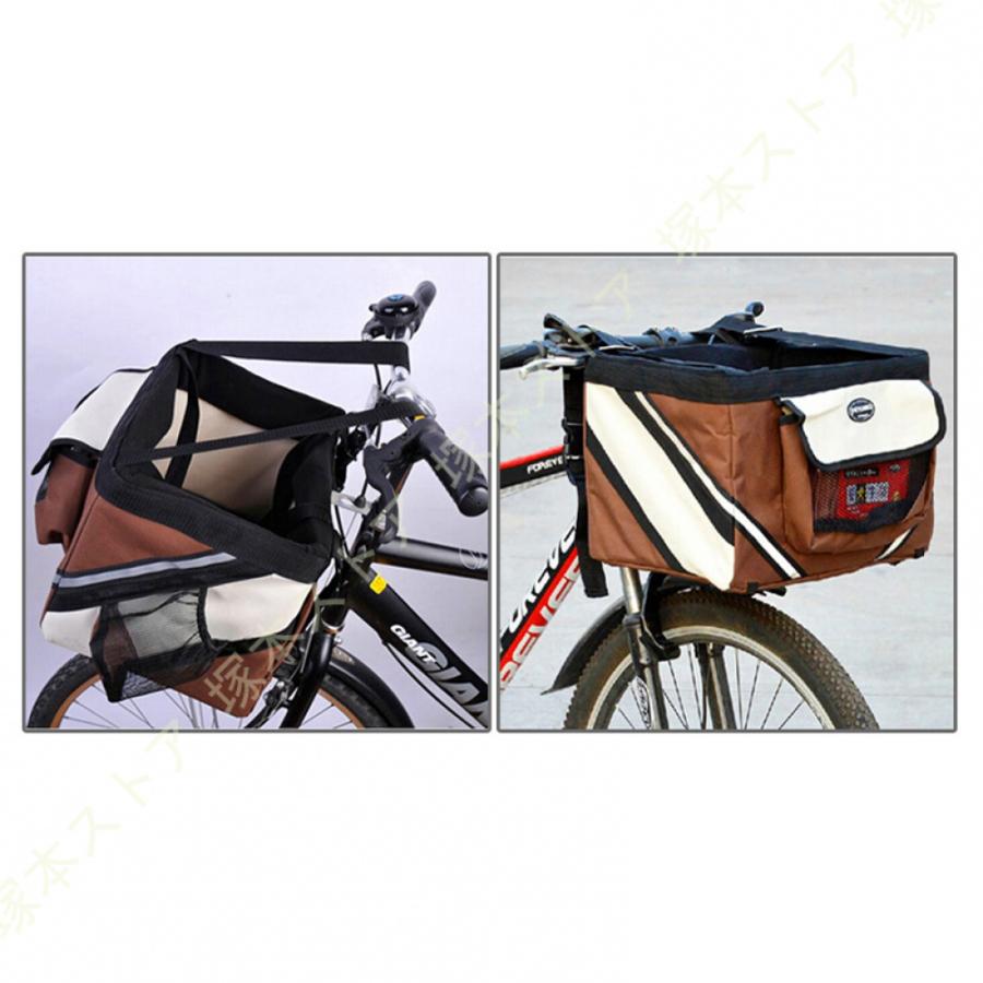 折り畳み自転車 かご ペットキャリー 猫バッグ 犬バッグ お出かけ 携帯 ショルダーバッグ テディ 小型犬用 通気性いい 自転車前カゴ バスケット 脱着式 防水_8