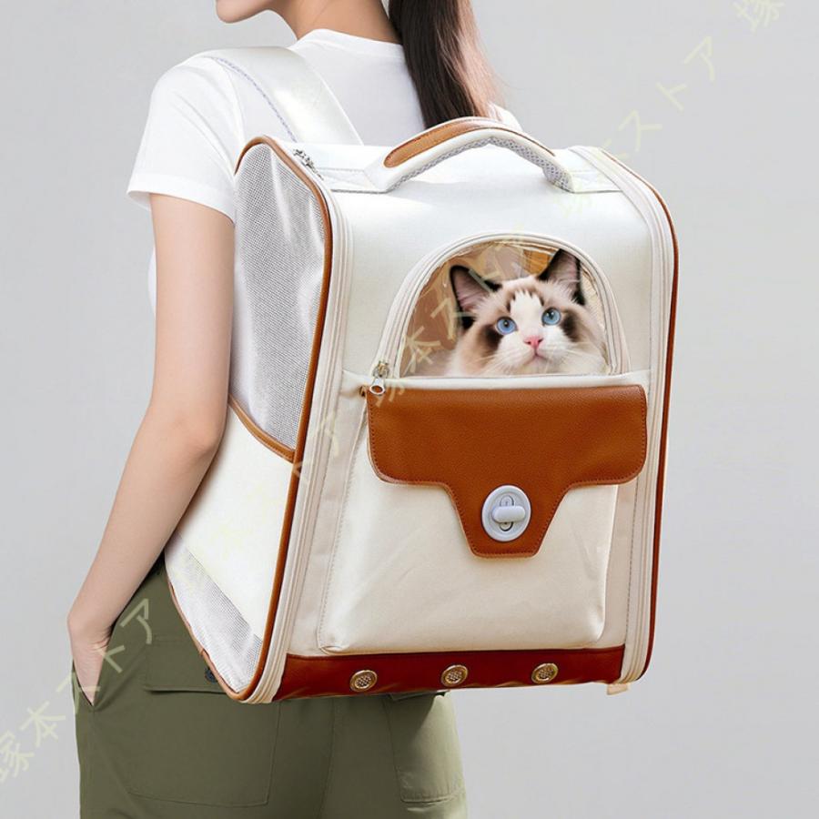 ペットキャリー リュック 猫 折りたたみ 軽量 猫キャリー リュック キャリーバッグ リュック ペットキャリーバッグ 犬 キャリー 犬 小型犬 通気性 メッシュ窓_13