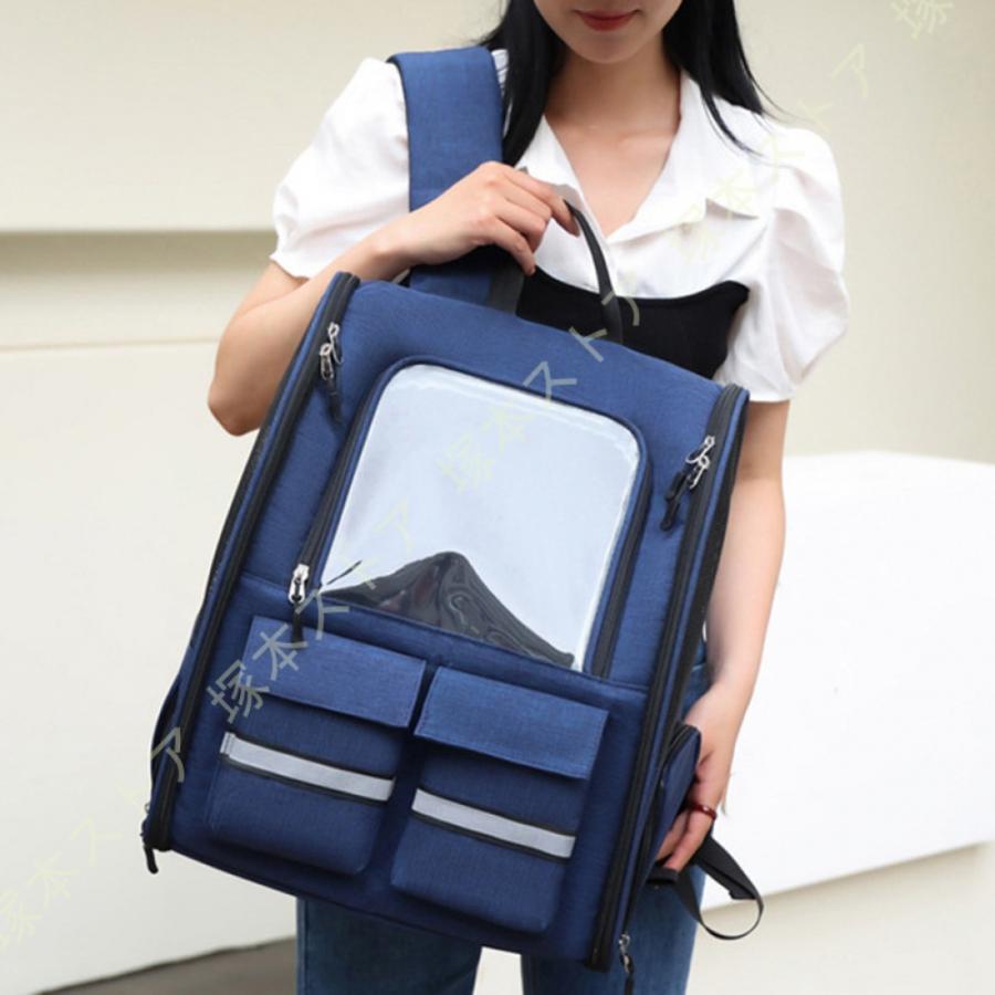 ペットキャリー リュック 猫 折りたたみ 軽量 猫キャリー リュック キャリーバッグ リュック ペットキャリーバッグ 犬 キャリー 犬 小型犬 通気性 メッシュ窓_7