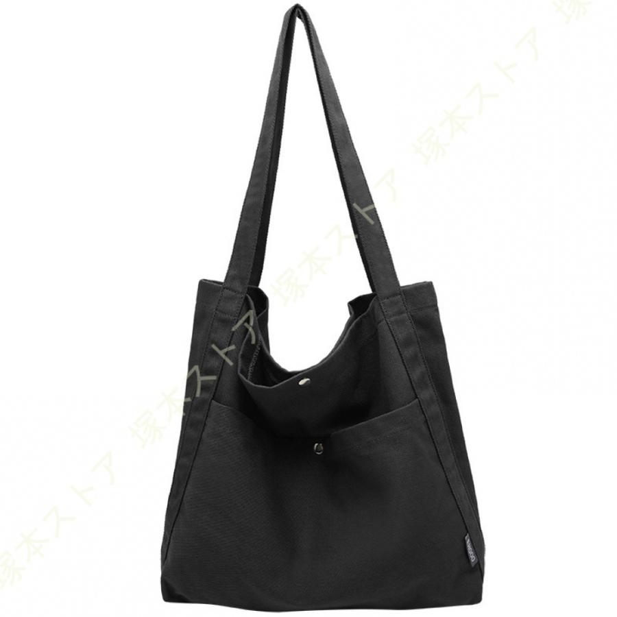 JONBAG】 黒 ヴィンテージ風 A4 大容量 通学バッグ トートバック