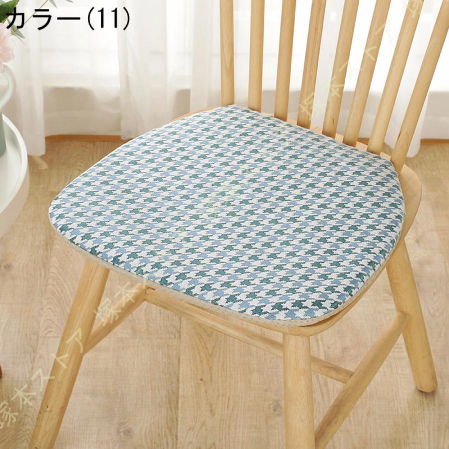 座布団 椅子用馬蹄形クッション ダイニングチェア用クッシ 紐付き