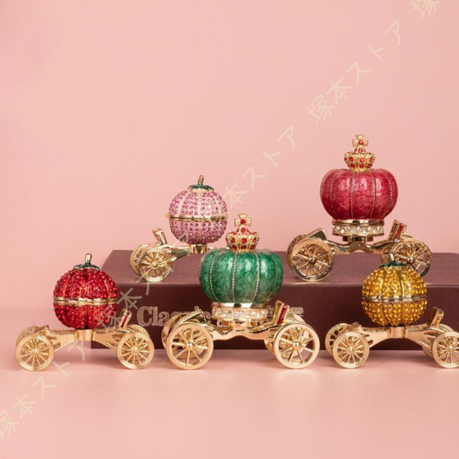 サクラ キャリッジ ジュエリーボックス 置物 レッド 工芸品 サクラ キャリッジ ジュエリーボックス 置物 レッド 工芸品