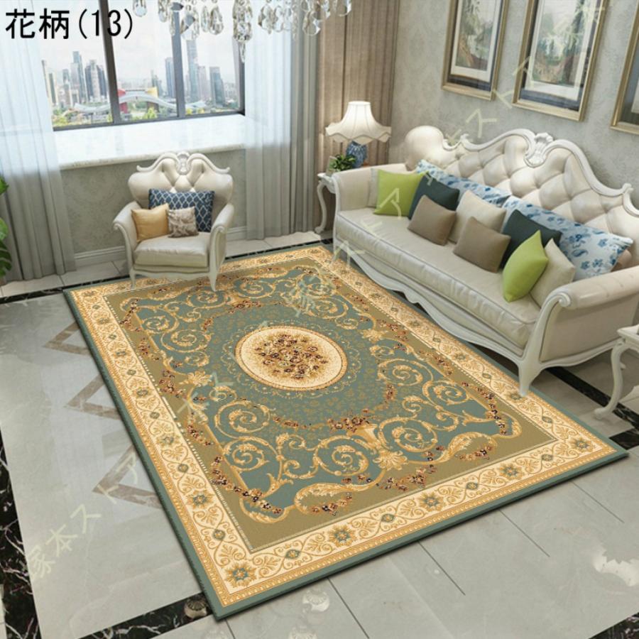 おしゃれ 玄関マット ラグマット ベルギー 宮殿風 レッド 赤