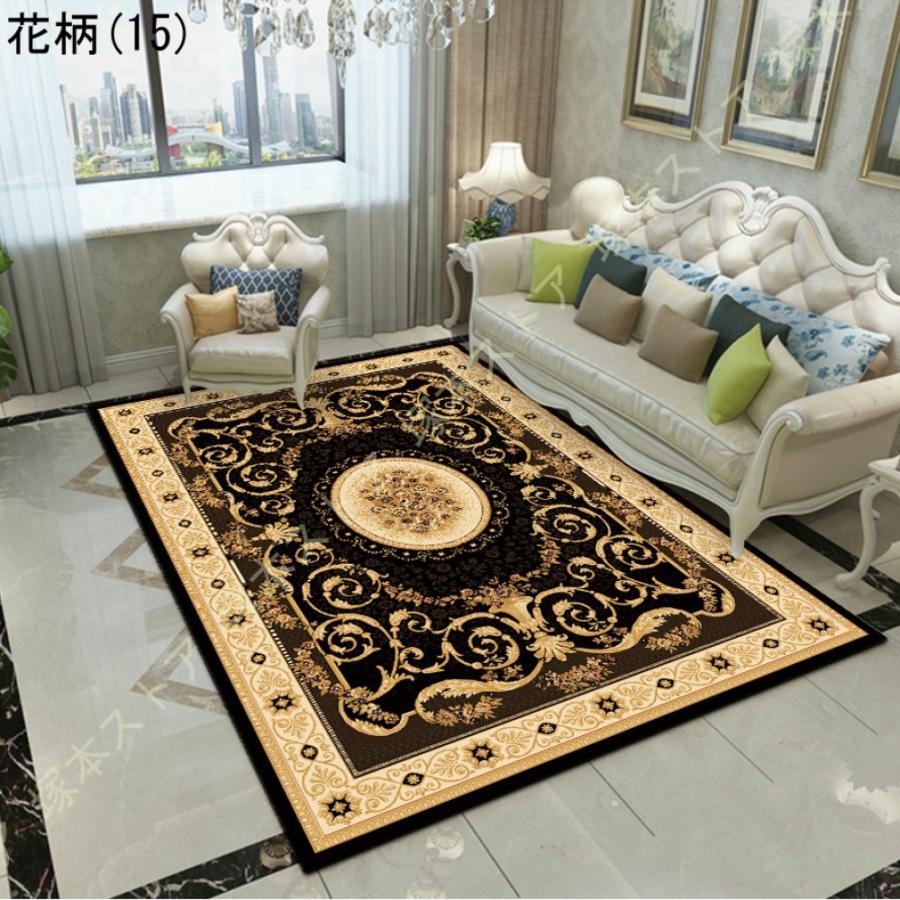 おしゃれ 玄関マット ラグマット ベルギー 宮殿風 レッド 赤