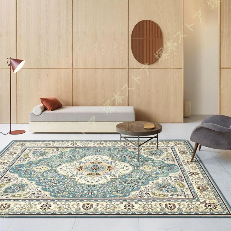 ラグ 北欧 カーペット じゅうたん 民族風 ペルシャ絨毯風 洗える