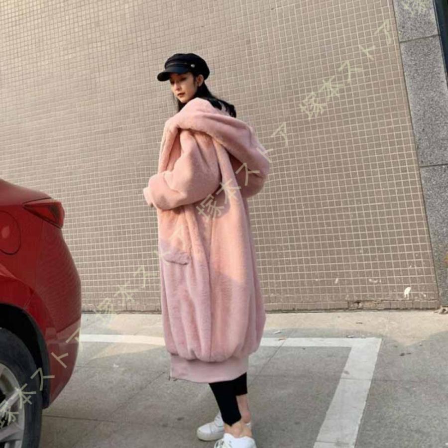 フード付き ボアジャケット レディース ボアブルゾン おしゃれ 可愛い ミドル丈 ふわふわ もこもこ 秋冬 アウター 韓国風 ボア コート 防寒着 ファーコート |  | 17