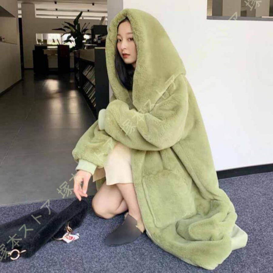 フード付き ボアジャケット レディース ボアブルゾン おしゃれ 可愛い ミドル丈 ふわふわ もこもこ 秋冬 アウター 韓国風 ボア コート 防寒着 ファーコート |  | 22