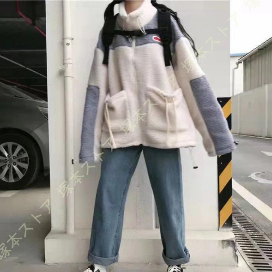 ボア ブルゾン レディース ジャケット ボアジャケット ファッション コート ショート丈 カッコイイ ゆったり 秋冬 秋 冬 暖かい あったか おしゃれ シンプル |  | 02