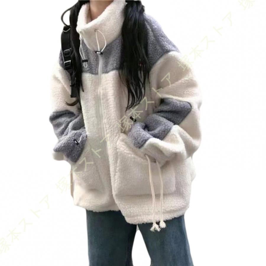 ボア ブルゾン レディース ジャケット ボアジャケット ファッション コート ショート丈 カッコイイ ゆったり 秋冬 秋 冬 暖かい あったか おしゃれ シンプル |  | 03