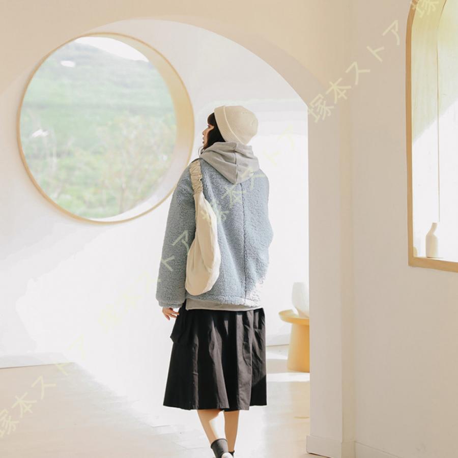 ボアブルゾン ボアジャケット かわいい もこもこ ノーカラー ふわふわ 暖かい レディース コート ゆったり 可愛い 防寒 韓国風 おしゃれ 厚手 レディース 冬 |  | 15