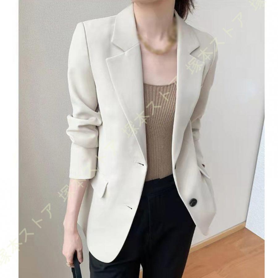 テーラードジャケット 春 夏 アウター ジャケット レディース 冷房対策 通勤服 OL オフィス カジュアル 羽織 上品 無地 スーツ ジャケット オフィス | 