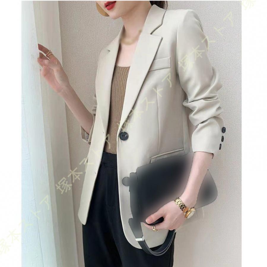 テーラードジャケット 春 夏 アウター ジャケット レディース 冷房対策 通勤服 OL オフィス カジュアル 羽織 上品 無地 スーツ ジャケット オフィス |  | 14