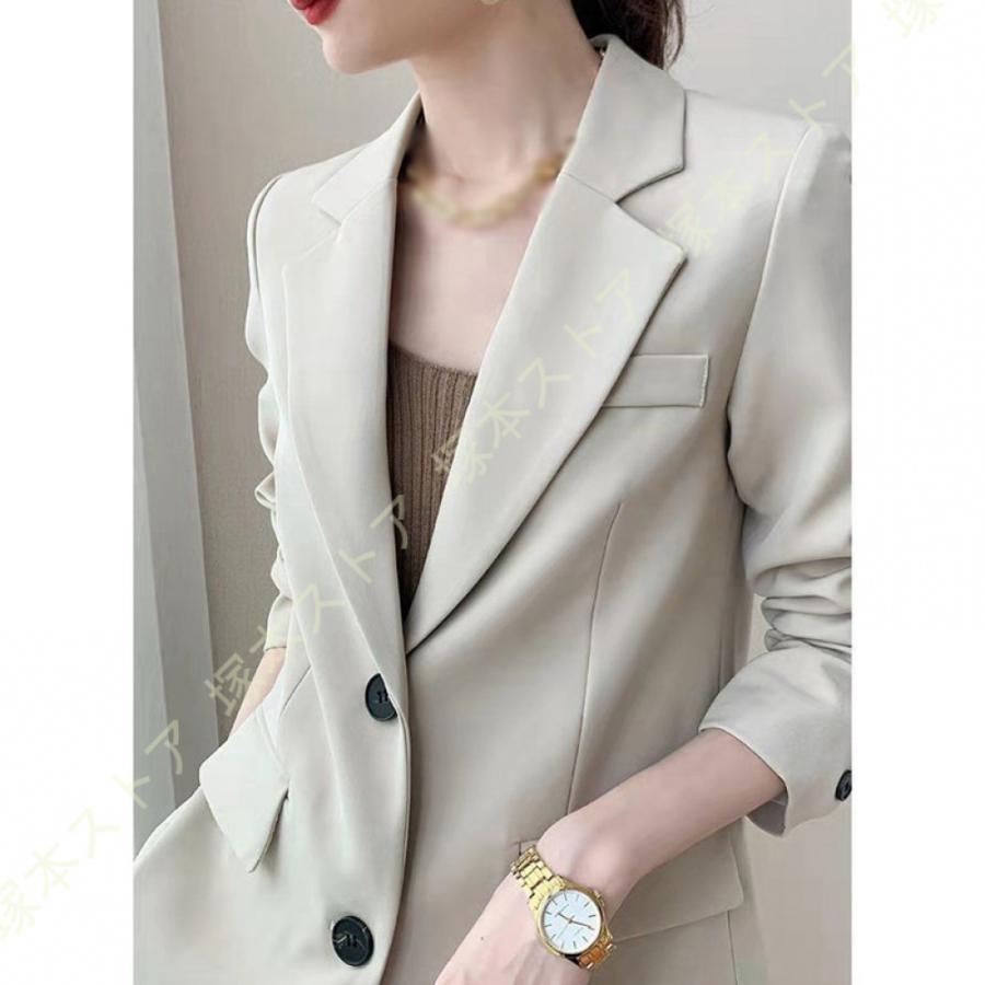 テーラードジャケット 春 夏 アウター ジャケット レディース 冷房対策 通勤服 OL オフィス カジュアル 羽織 上品 無地 スーツ ジャケット オフィス |  | 16