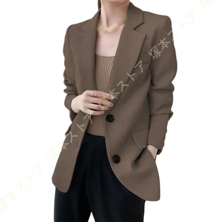テーラードジャケット 春 夏 アウター ジャケット レディース 冷房対策 通勤服 OL オフィス カジュアル 羽織 上品 無地 スーツ ジャケット オフィス |  | 19