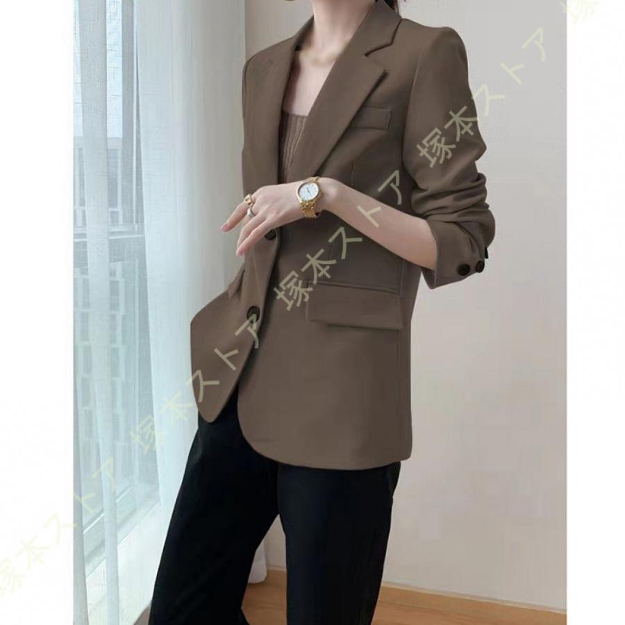 テーラードジャケット 春 夏 アウター ジャケット レディース 冷房対策 通勤服 OL オフィス カジュアル 羽織 上品 無地 スーツ ジャケット オフィス |  | 20