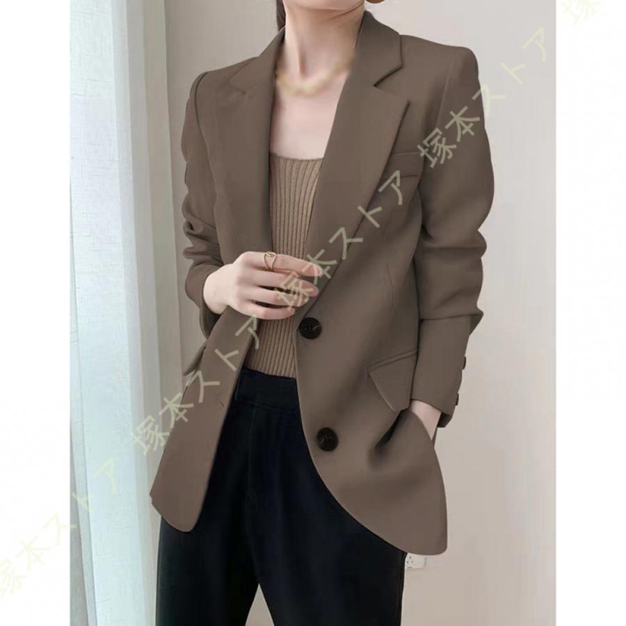 テーラードジャケット 春 夏 アウター ジャケット レディース 冷房対策 通勤服 OL オフィス カジュアル 羽織 上品 無地 スーツ ジャケット オフィス |  | 06