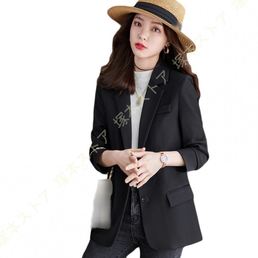 テーラードジャケット 春 夏 アウター ジャケット レディース 冷房対策 通勤服 OL オフィス カジュアル 羽織 上品 無地 スーツ ジャケット オフィス |  | 07