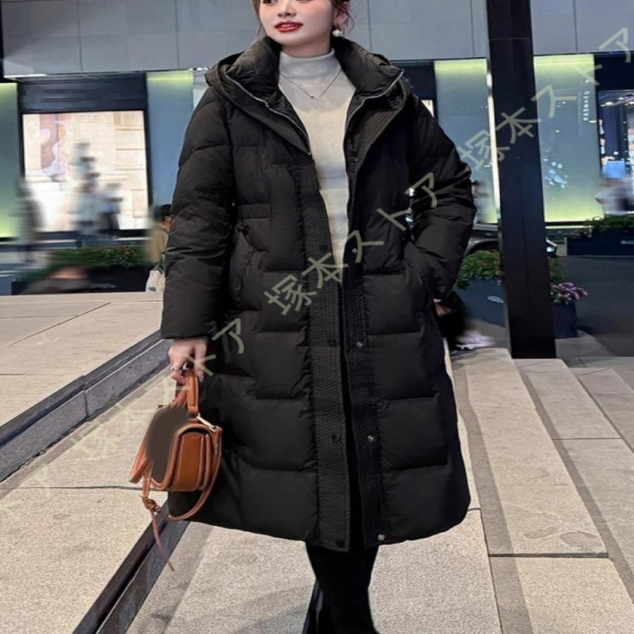 ダウンジャケット レディース ロングコート 冬服 厚手 ダウンコート