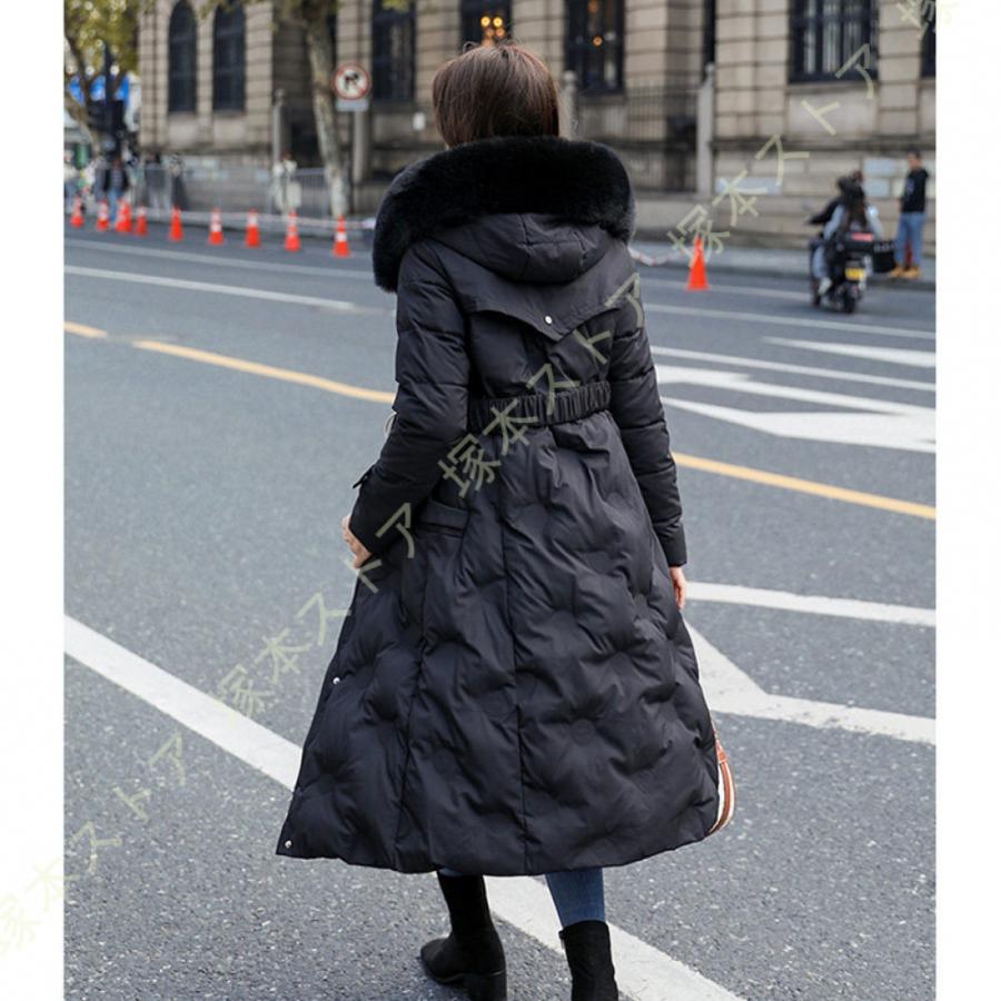 レディース マキシ丈 ロング ダウンジャケット ダウンコート アウター