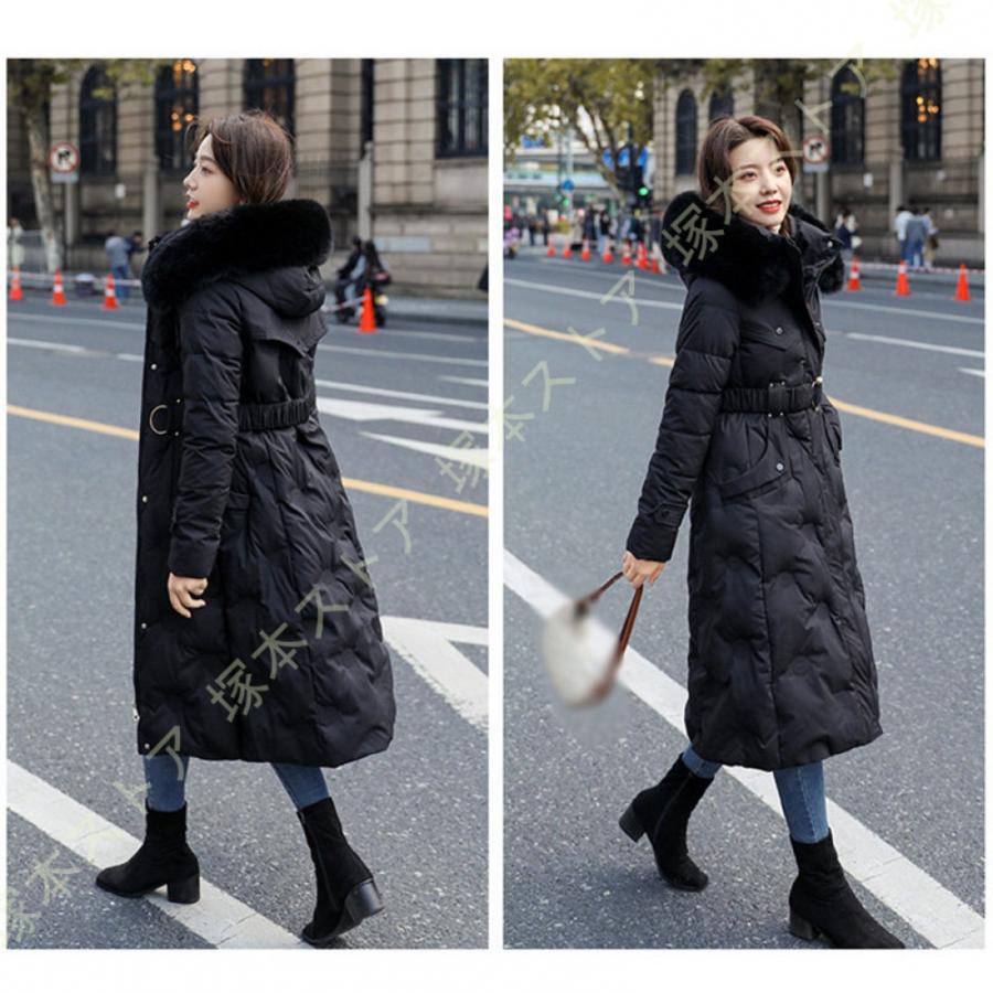 レディース マキシ丈 ロング ダウンジャケット ダウンコート アウター