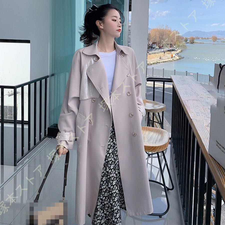 超特価sale開催 大きい襟 アウター 大きいサイズ レディース コート トレンチコート 秋アウター ロングコート ウェストベルト 大きいサイズ スプリングコート 秋 トレンチコート サイズ Xl