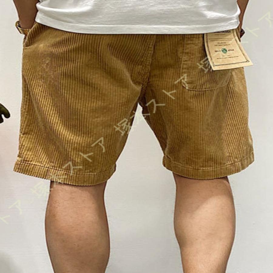 サマーコーデュロイショーツ ショートパンツ メンズ コーデュロイ