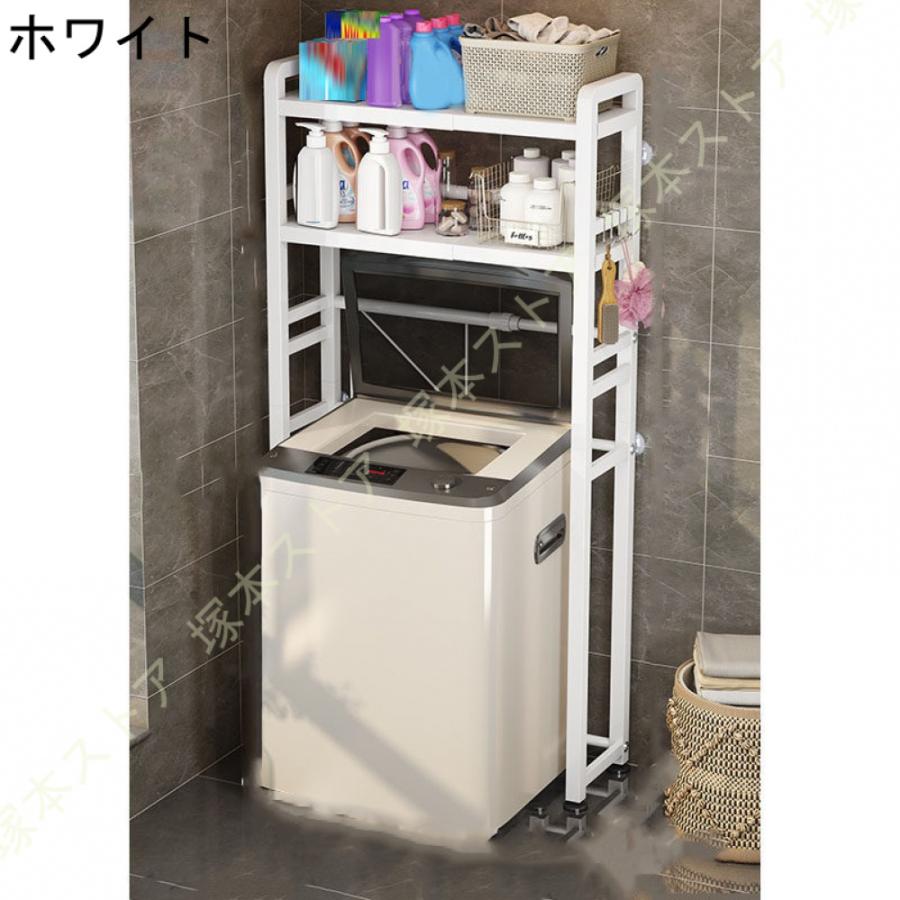 レンジ台 レンジラック 幅50 奥行き26 スチール モダン 伸縮 収納ラック キッチンラック キッチン収納 ゴミ箱 収納 オープンラック スリム ハイタイプ_5
