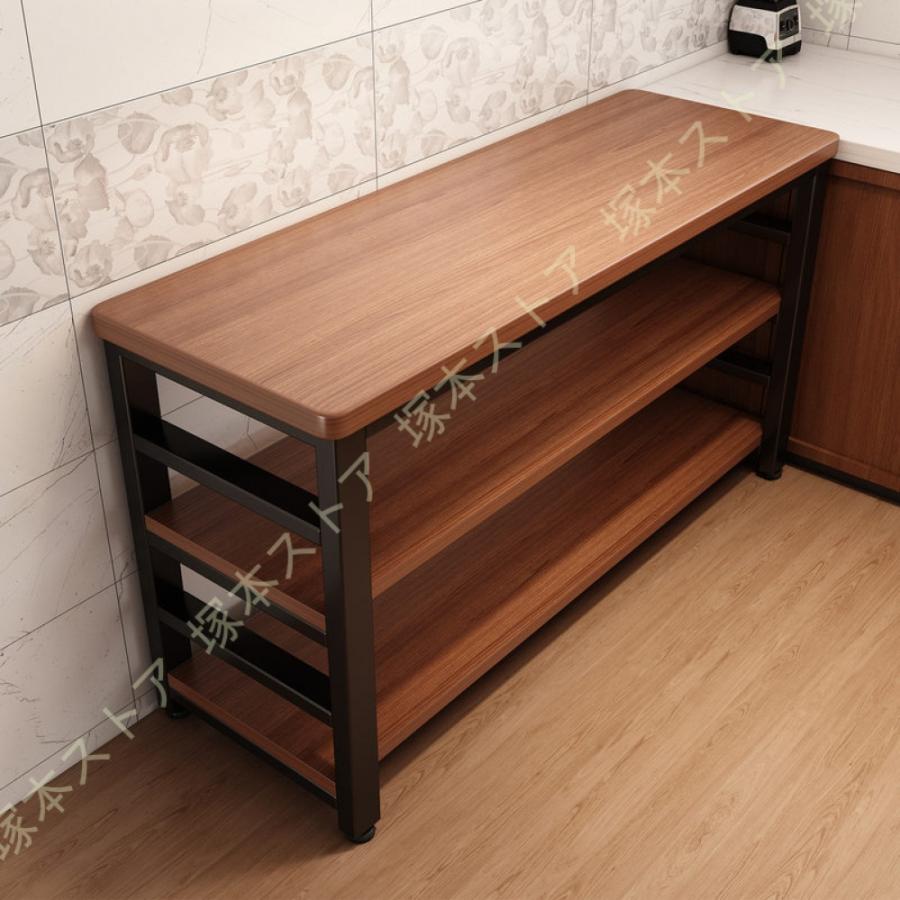 食器棚 レンジ台 組立品 ロータイプ 幅80cm 幅100cm 大型レンジ対応 コンパクト キッチンカウンター 落下防止柵 間仕切り かわいい おしゃれ 北欧 新生活の画像