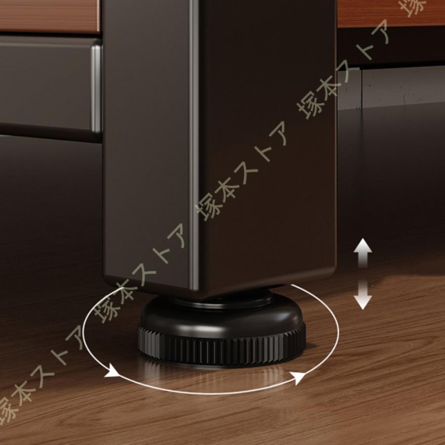 食器棚 レンジ台 組立品 ロータイプ 幅80cm 幅100cm 大型レンジ対応 コンパクト キッチンカウンター 落下防止柵 間仕切り かわいい おしゃれ 北欧 新生活の画像