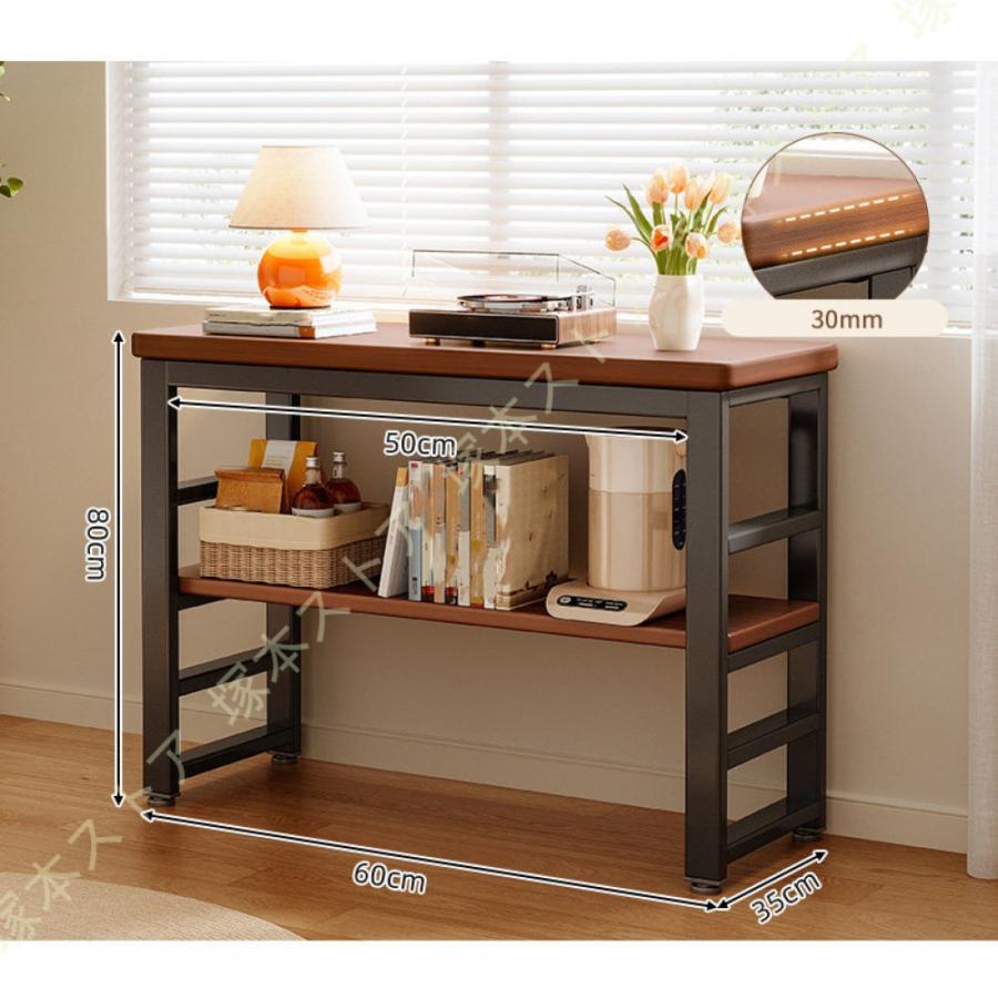 キッチンラック 幅80 奥行30 高さ80cm ホワイト ナチュラル スチール キッチン収納 組立品 キッチン 台所 キッチン収納ラック 台所収納 収納棚 レンジラック_5