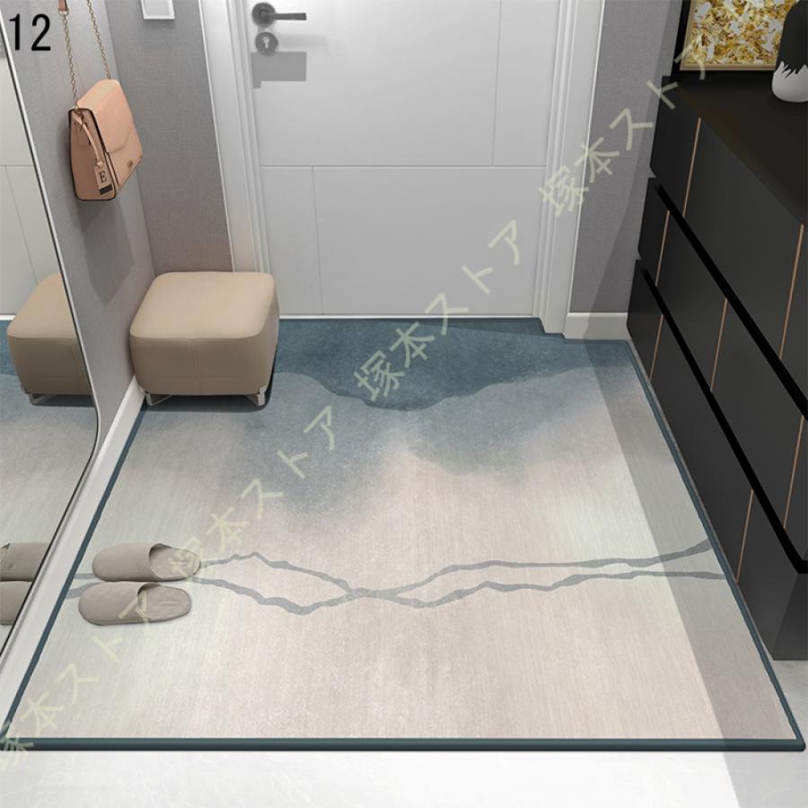玄関マット 室内 おしゃれ 風水 玄関 インテリアマット エントランスマット 泥落とし ウェルカム マット 北欧 カジュアル 耐磨耗性 滑り止め付き シンプル_28